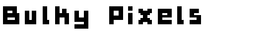 Bulky Pixels - Download Thousands of Free Fonts at FontZone.net