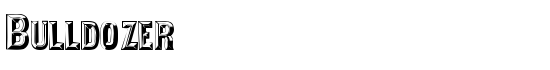 Bulldozer - Download Thousands of Free Fonts at FontZone.net