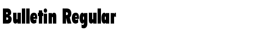 Bulletin Regular - Download Thousands of Free Fonts at FontZone.net