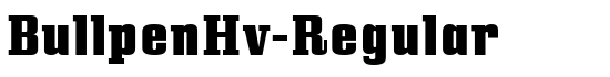BullpenHv-Regular - Download Thousands of Free Fonts at FontZone.net