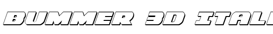 Bummer 3D Italic - Download Thousands of Free Fonts at FontZone.net