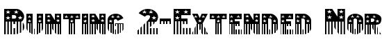 Bunting 2-Extended Normal - Download Thousands of Free Fonts at FontZone.net