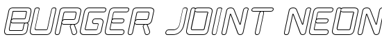 Burger Joint Neon It. Open JL - Download Thousands of Free Fonts at FontZone.net