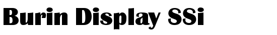Burin Display SSi - Download Thousands of Free Fonts at FontZone.net