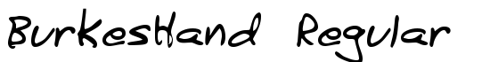 BurkesHand Regular - Download Thousands of Free Fonts at FontZone.net