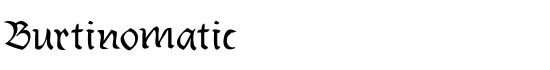 Burtinomatic - Download Thousands of Free Fonts at FontZone.net