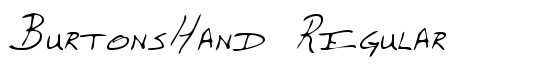 BurtonsHand Regular - Download Thousands of Free Fonts at FontZone.net