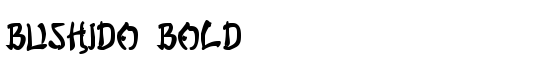 Bushido Bold - Download Thousands of Free Fonts at FontZone.net