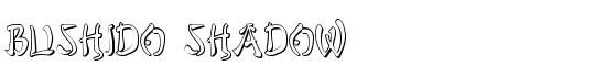 Bushido Shadow - Download Thousands of Free Fonts at FontZone.net