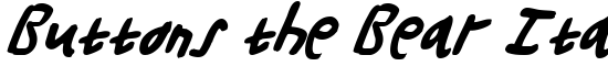 Buttons the Bear Italic - Download Thousands of Free Fonts at FontZone.net