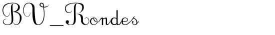 BV_Rondes - Download Thousands of Free Fonts at FontZone.net