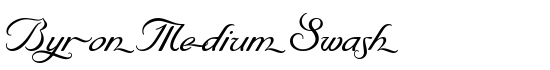 Byron Medium Swash - Download Thousands of Free Fonts at FontZone.net