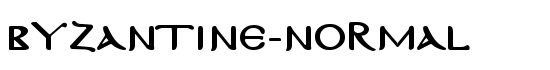 Byzantine-Normal - Download Thousands of Free Fonts at FontZone.net