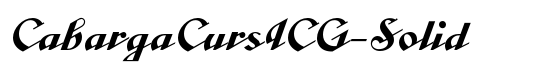 CabargaCursICG-Solid - Download Thousands of Free Fonts at FontZone.net
