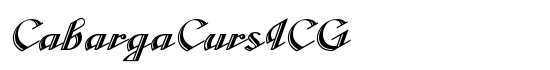 CabargaCursICG - Download Thousands of Free Fonts at FontZone.net