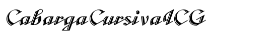 CabargaCursivaICG - Download Thousands of Free Fonts at FontZone.net