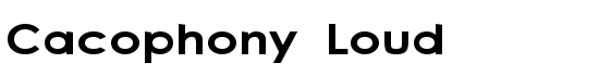 Cacophony Loud - Download Thousands of Free Fonts at FontZone.net