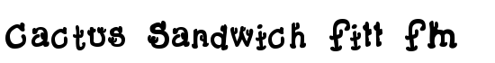 Cactus Sandwich Fill FM - Download Thousands of Free Fonts at FontZone.net