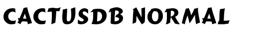 CactusDB Normal - Download Thousands of Free Fonts at FontZone.net