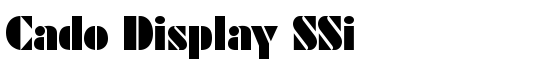 Cado Display SSi - Download Thousands of Free Fonts at FontZone.net
