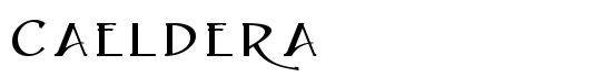 Caeldera - Download Thousands of Free Fonts at FontZone.net
