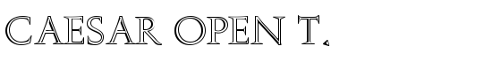 Caesar Open T. - Download Thousands of Free Fonts at FontZone.net