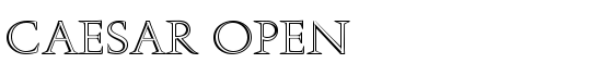 Caesar Open - Download Thousands of Free Fonts at FontZone.net