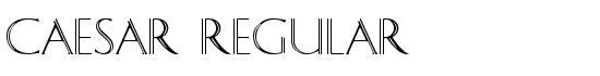 Caesar Regular - Download Thousands of Free Fonts at FontZone.net