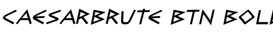 CaesarBrute BTN BoldOblique - Download Thousands of Free Fonts at FontZone.net