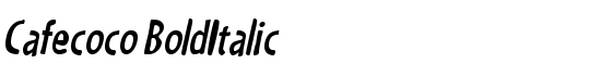 Cafecoco BoldItalic - Download Thousands of Free Fonts at FontZone.net