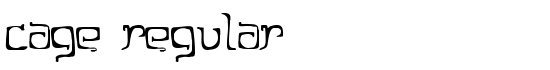 Cage Regular - Download Thousands of Free Fonts at FontZone.net