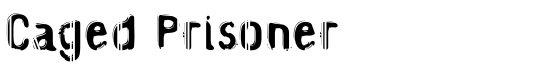 Caged Prisoner - Download Thousands of Free Fonts at FontZone.net