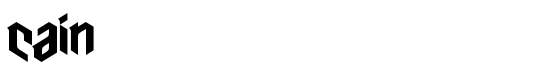 cain - Download Thousands of Free Fonts at FontZone.net