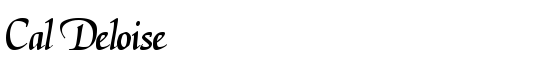 Cal Deloise - Download Thousands of Free Fonts at FontZone.net