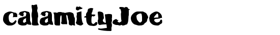calamityJoe - Download Thousands of Free Fonts at FontZone.net