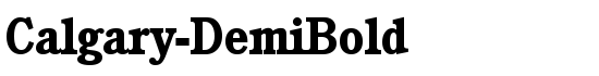 Calgary-DemiBold - Download Thousands of Free Fonts at FontZone.net