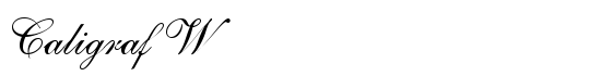 Caligraf W - Download Thousands of Free Fonts at FontZone.net