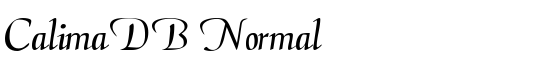 CalimaDB Normal - Download Thousands of Free Fonts at FontZone.net