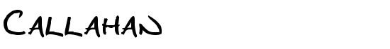 Callahan - Download Thousands of Free Fonts at FontZone.net