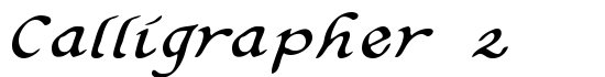 Calligrapher 2 - Download Thousands of Free Fonts at FontZone.net