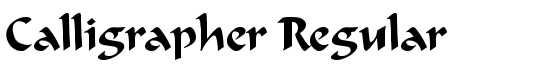Calligrapher Regular - Download Thousands of Free Fonts at FontZone.net