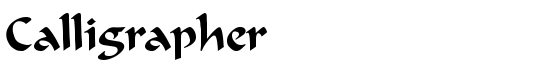Calligrapher - Download Thousands of Free Fonts at FontZone.net