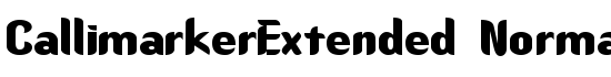CallimarkerExtended Normal - Download Thousands of Free Fonts at FontZone.net