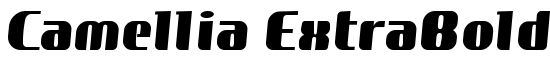 Camellia ExtraBold - Download Thousands of Free Fonts at FontZone.net