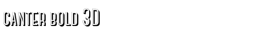 canter bold 3D - Download Thousands of Free Fonts at FontZone.net