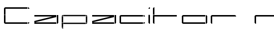 Capacitor regular - Download Thousands of Free Fonts at FontZone.net