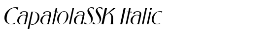 CapatolaSSK Italic - Download Thousands of Free Fonts at FontZone.net