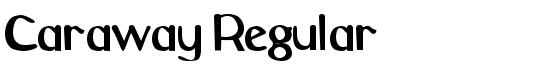 Caraway Regular - Download Thousands of Free Fonts at FontZone.net