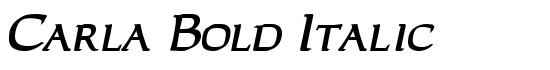 Carla Bold Italic - Download Thousands of Free Fonts at FontZone.net