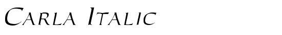 Carla Italic - Download Thousands of Free Fonts at FontZone.net